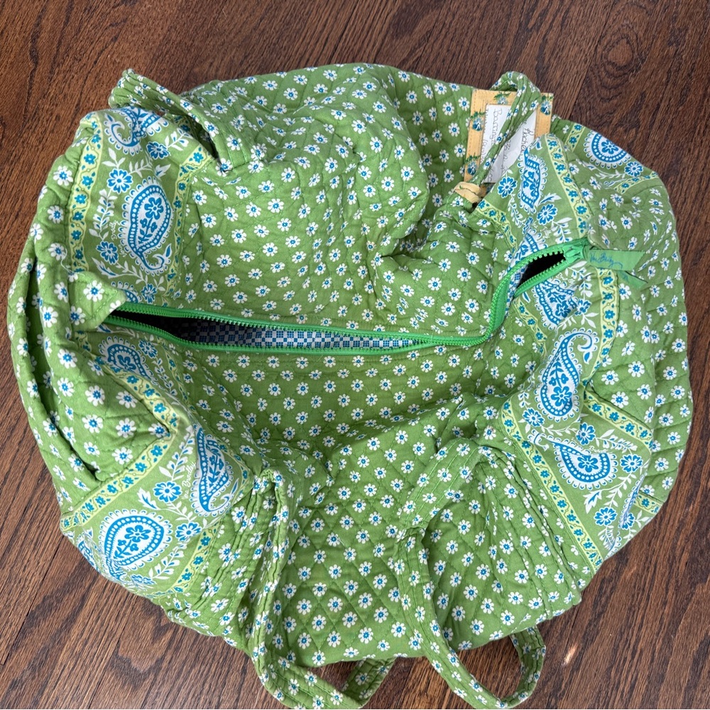 Vera Bradley Apple Green Duffle Bag